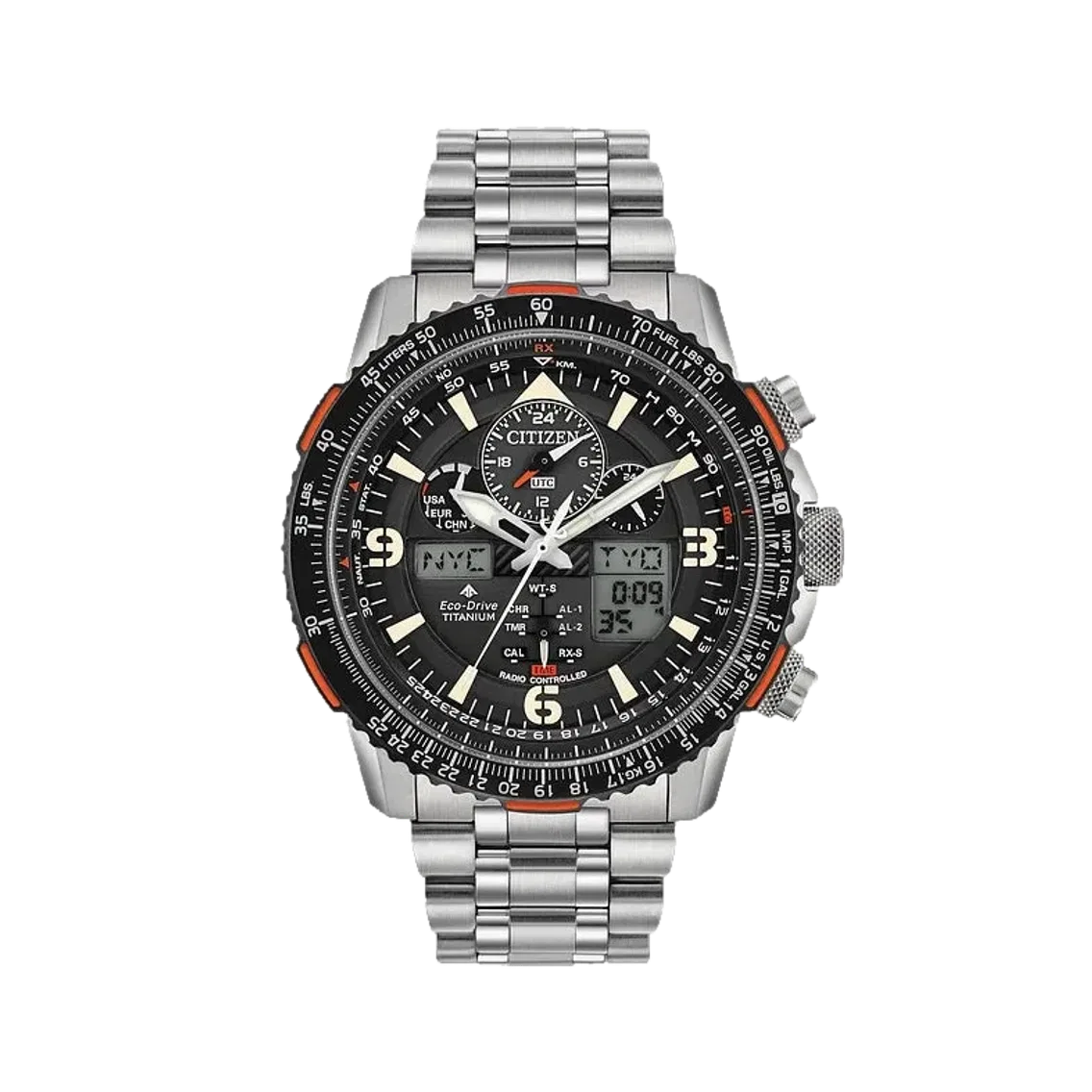 Citizen Promaster Skyhawk A-T Atomic Timekeeping Super Titanium 45mm - Black on Bracelet