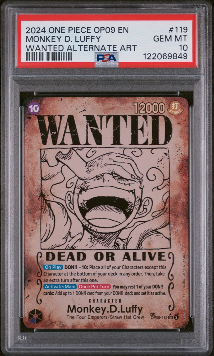 2024 #119 Monkey D. Luffy PSA 10