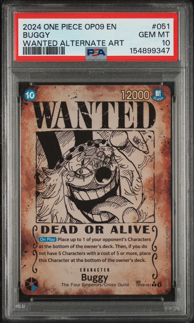 2024 #051 Buggy PSA 10 One Piece OP09-Emperors in the New World