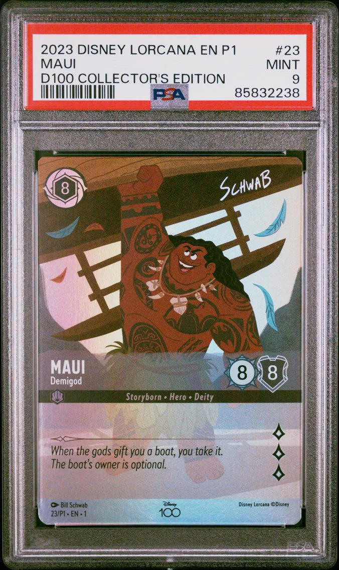 2023 #23 Maui - Demigod PSA 9 Disney Lorcana EN P1-Promo