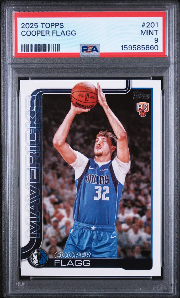 2025 #201 Cooper Flagg PSA 9 Topps