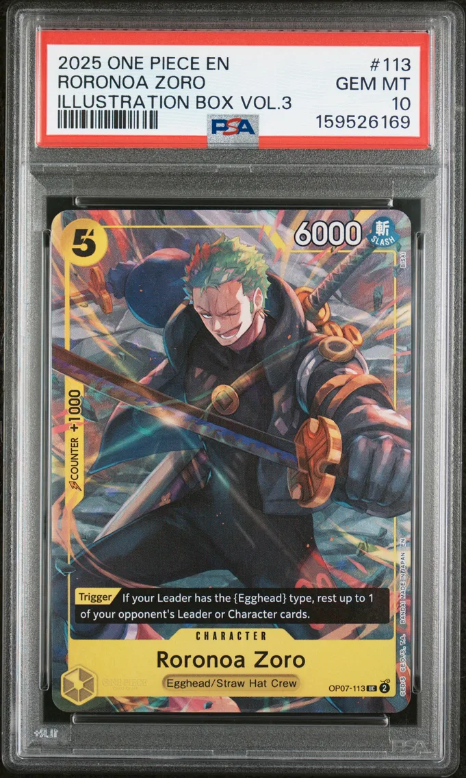 2025 #113 Roronoa Zoro PSA 10 One Piece Promos