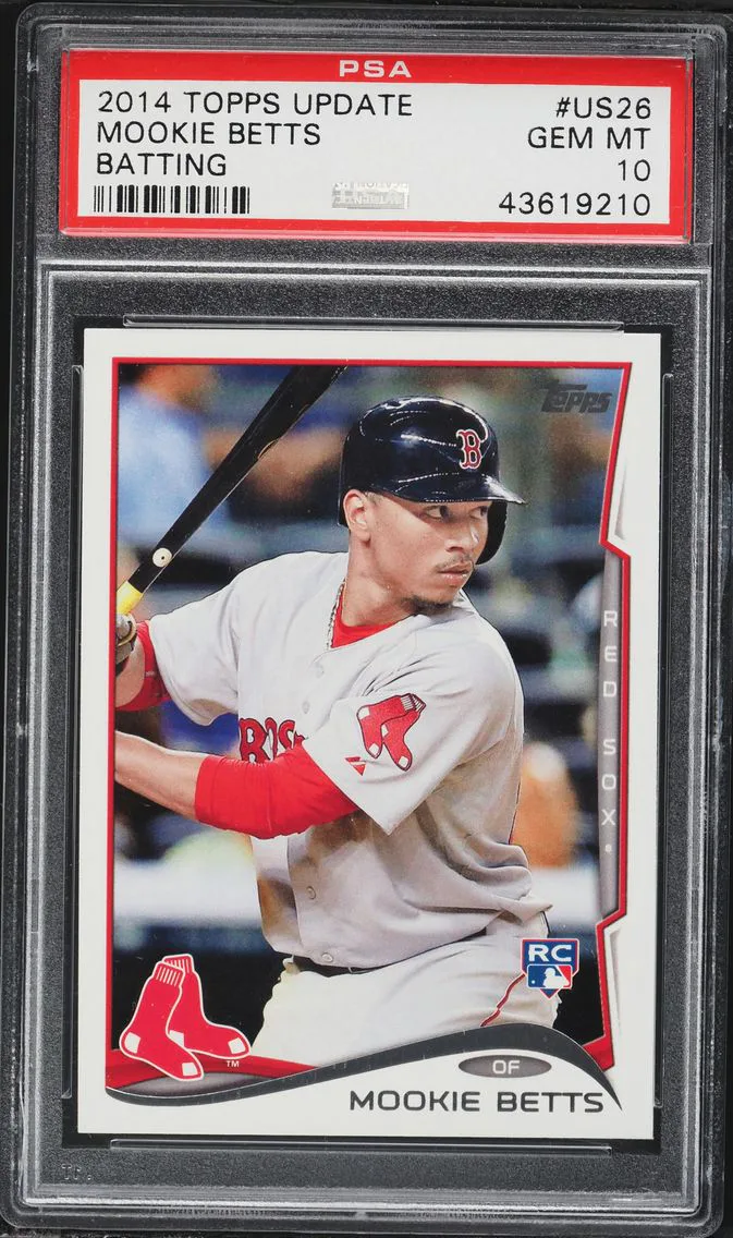 2014 #US26 Mookie Betts PSA 10 Topps Update Baseball