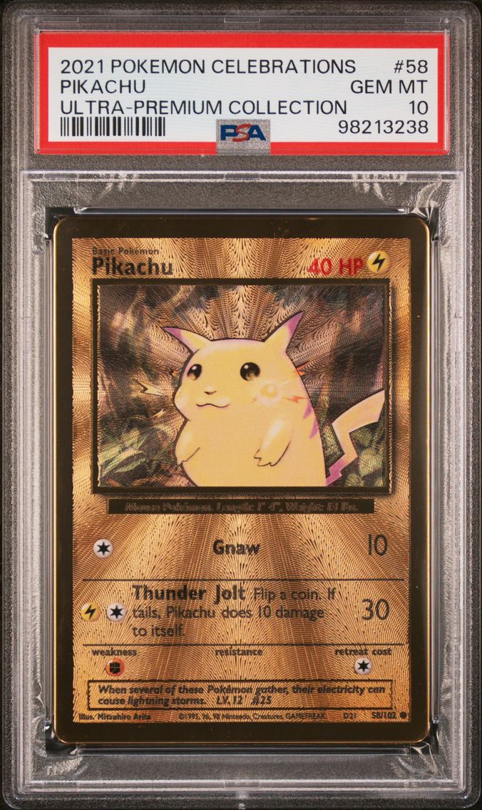 2021 #58 Pikachu Base PSA 10 Cel