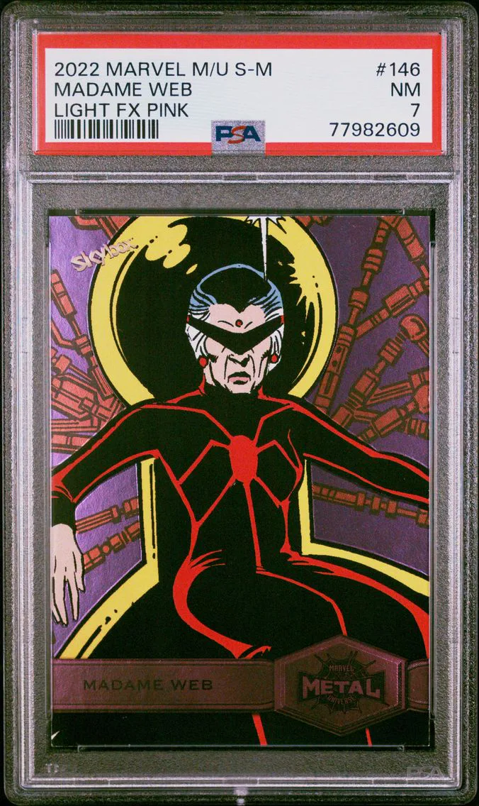 2022 #146 Madame Web PSA 7 Skybox Marvel Metal Universe Spider-Man