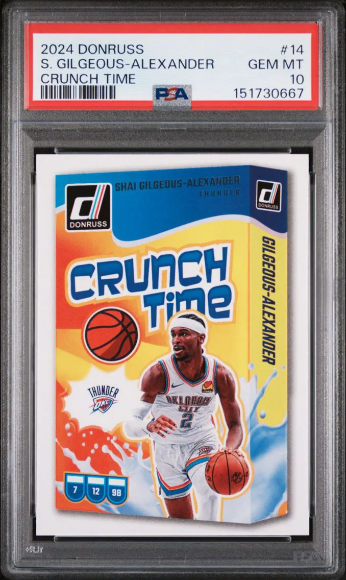 2024 #14 Shai Gilgeous-Alexander PSA 10 Panini Donruss Crunch Time
