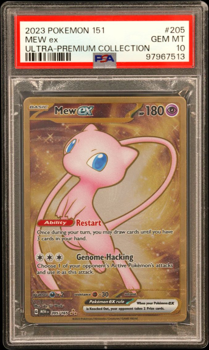 2023 #205 Mew EX PSA 10 151 Ultr