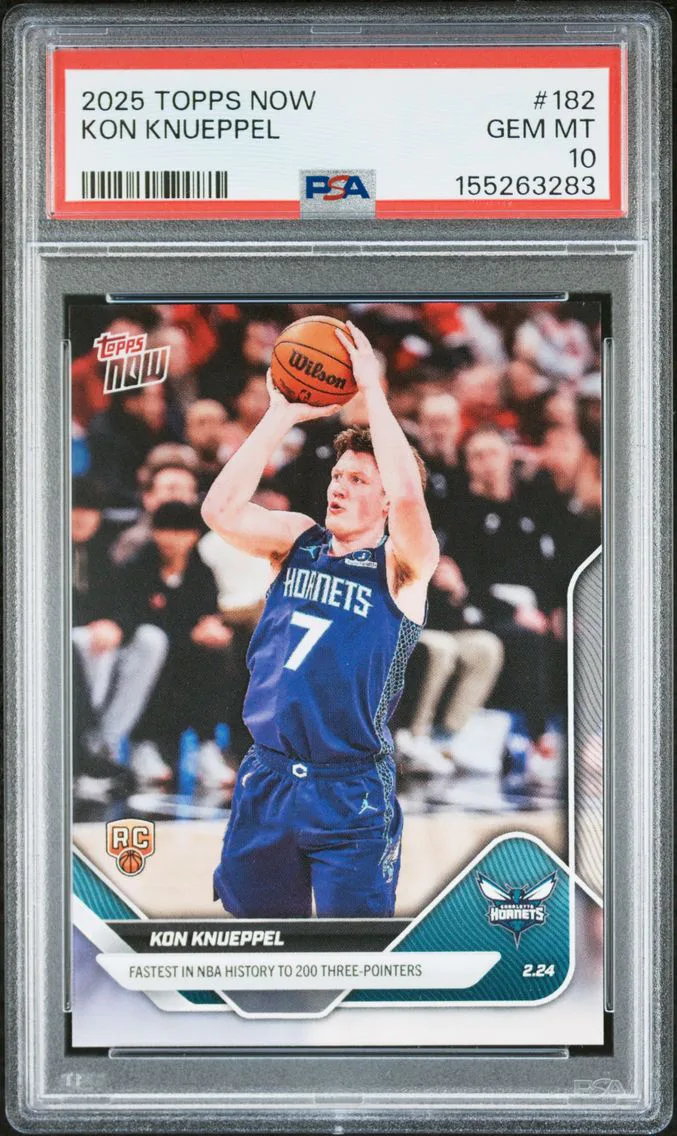 2025 #182 Kon Knueppel PSA 10 Topps Now