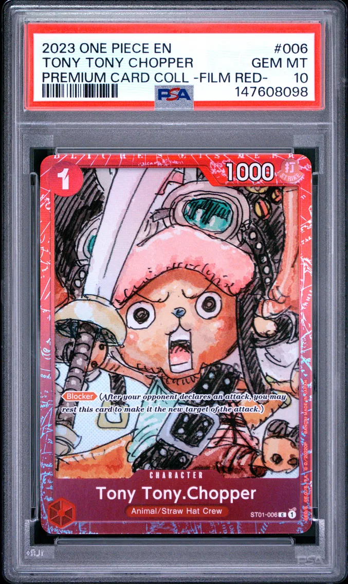 2023 #006 Tony Tony Chopper PSA 10 One Piece Premium Card Collection -One Piece Film Red-