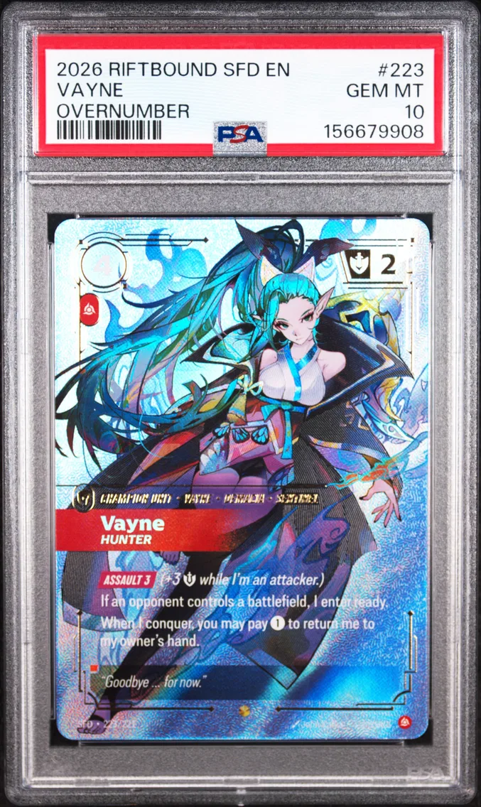 2026 #223 Vayne - Hunter PSA 10 Riftbound: League of Legends Sfd-Spiritforged