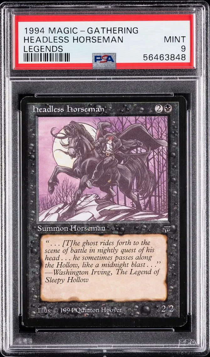 1994 #NA Headless Horseman PSA 9 Legends Magic The Gathering
