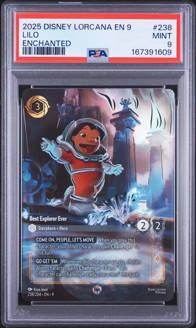 2025 #238 Lilo - Best Explorer Ever PSA 9 Disney Lorcana EN 9-Fabled