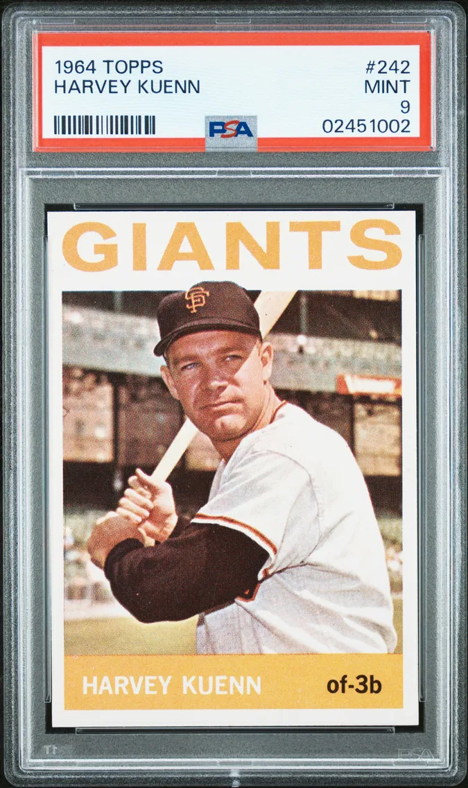 1964 #242 Harvey Kuenn PSA 9 Topps