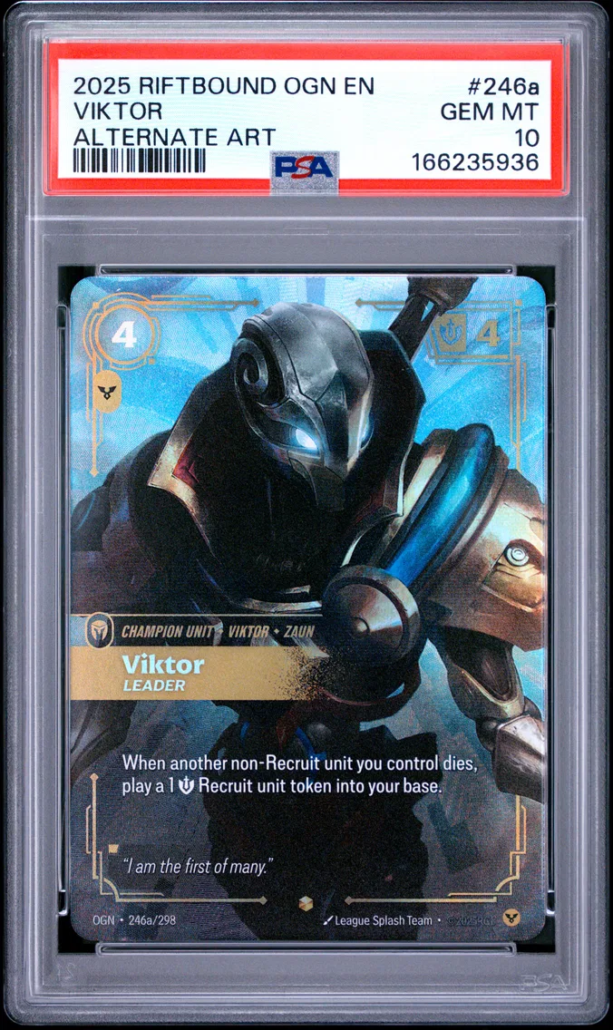 2025 #246a Viktor - Leader PSA 10 Riftbound: League of Legends Ogn-Origins