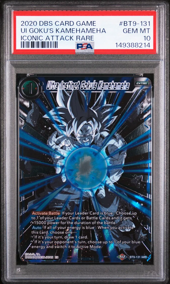 2020 #BT9-131 Ultra Instinct Goku's Kamehameha PSA 10 Dragon Ball Super Card Game Series 9 Universal Onslaught