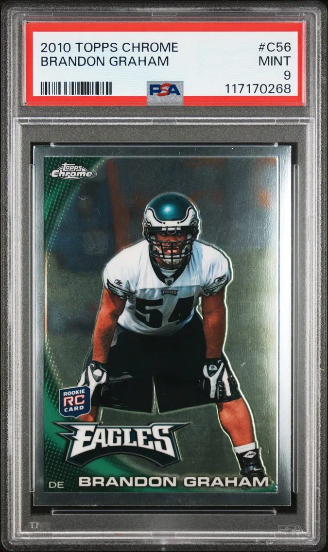 2010 #C56 Brandon Graham PSA 9 Topps Chrome