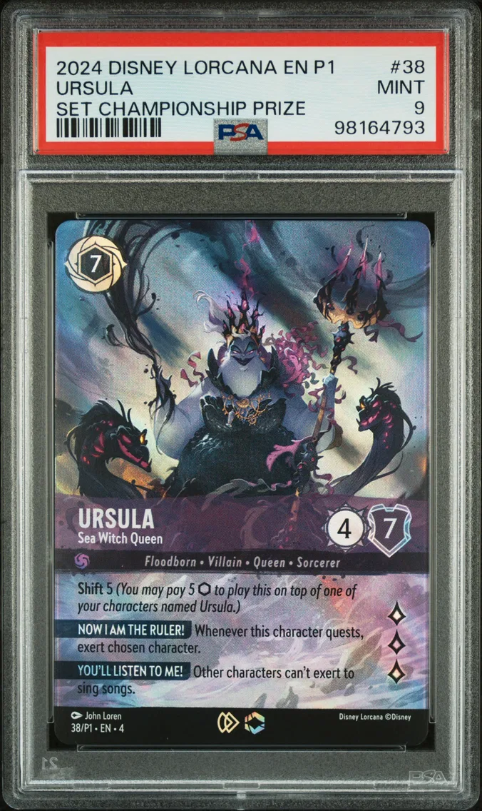 2024 #38 Ursula - Sea Witch Queen PSA 9 Disney Lorcana EN P1-Promo