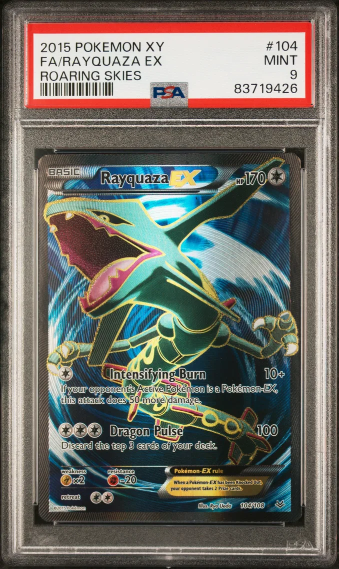 2015 #104 Full Art/Rayquaza EX PSA 9 XY Roaring Skies