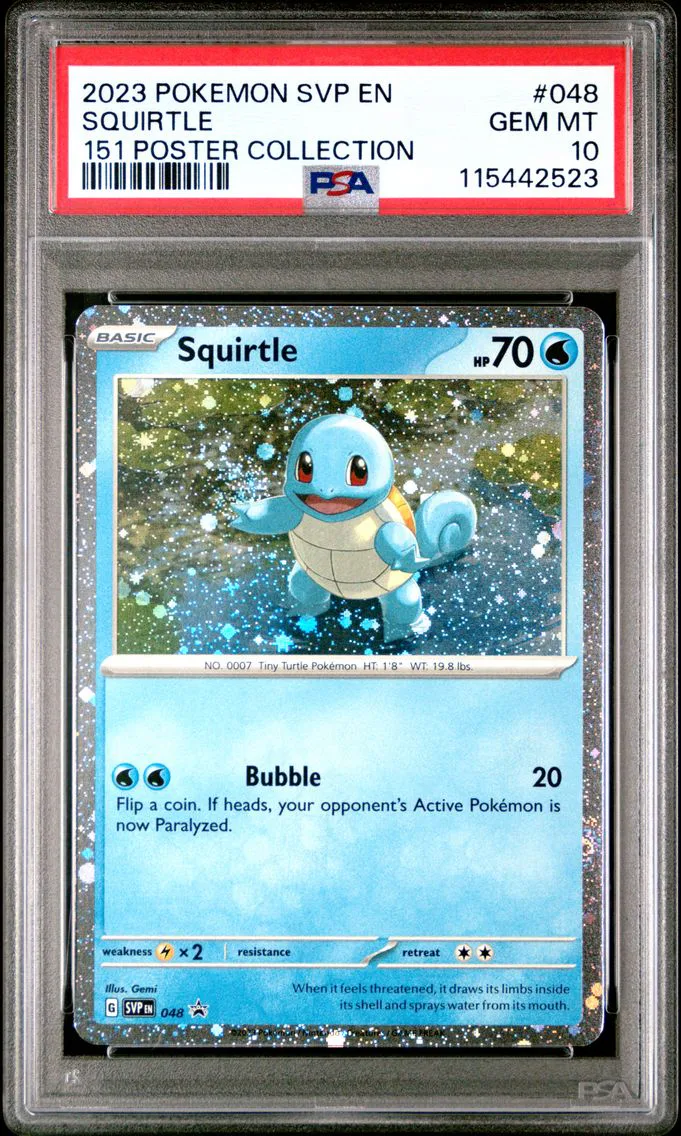 2023 #048 Squirtle PSA 10 Svp EN-SV Black Star Promo Pokemon