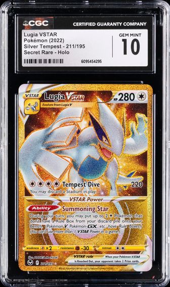2022 #211 Full Art/Lugia Vstar CGC 10 Sword & Shield Silver Tempest