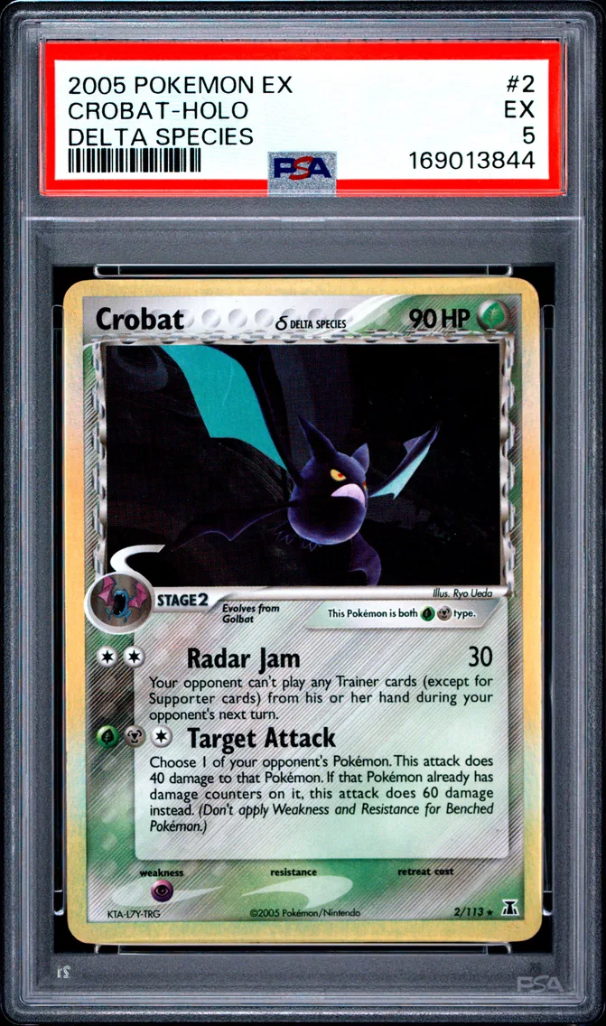 2005 #2 Crobat-Holo PSA 5 EX Delta Species