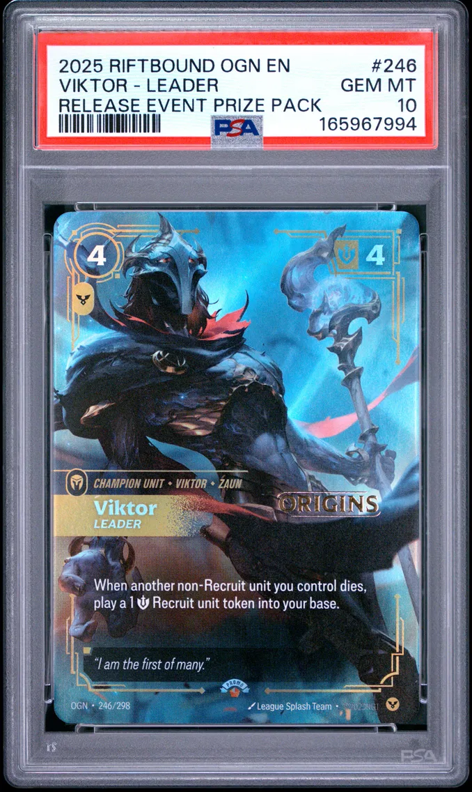 2025 #246 Viktor - Leader PSA 10 Riftbound: League of Legends Ogn-Origins