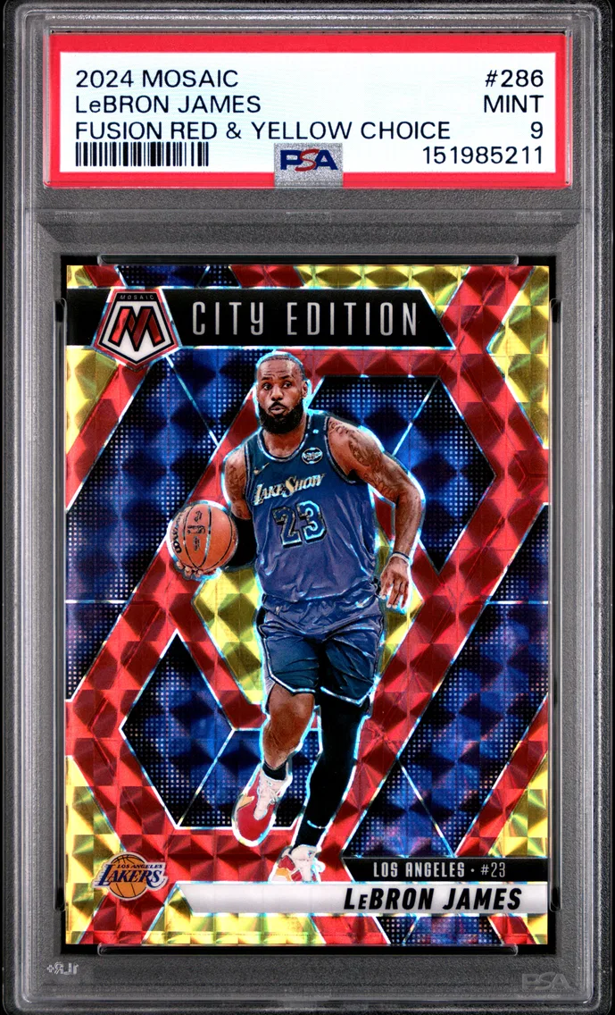 2024 #286 LeBron James PSA 9 Panini Mosaic