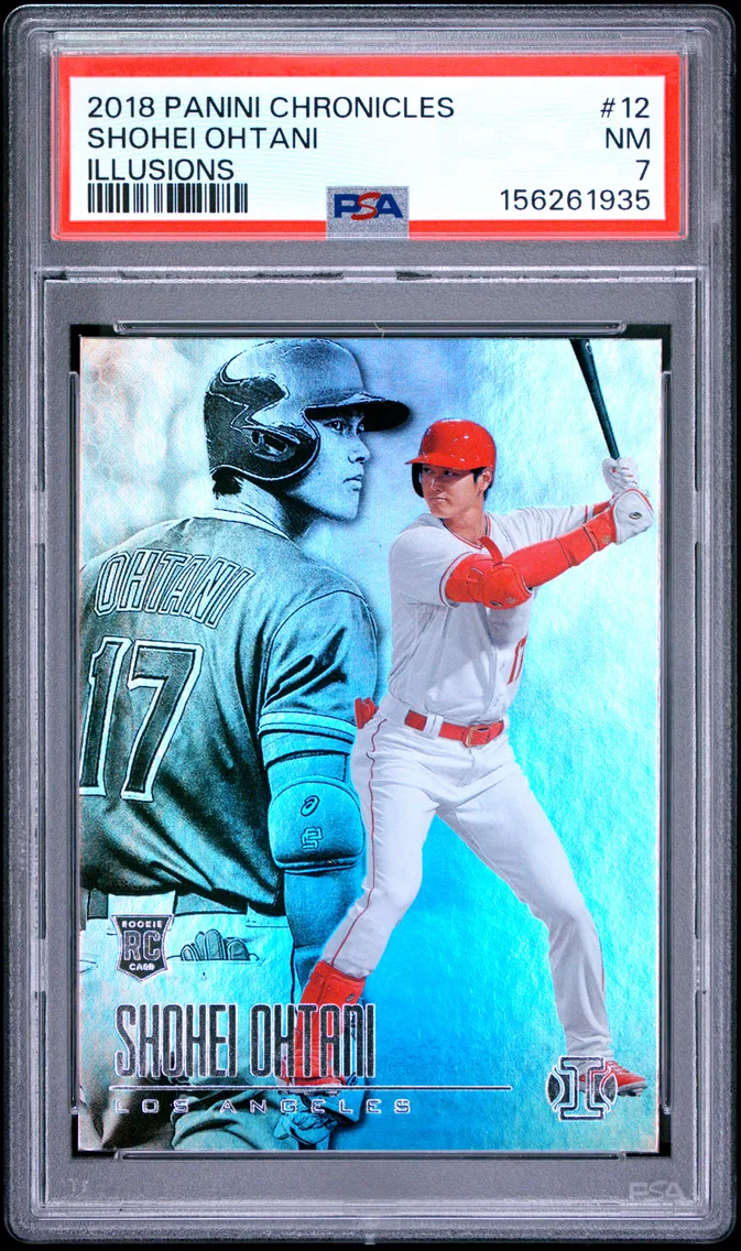 2018 #12 Shohei Ohtani PSA 7 Panini Chronicles Illusions
