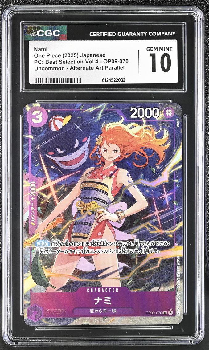 2025 #OP09-070 Nami CGC 10 Premium Collection Best Selection Vol.4 - Japanese