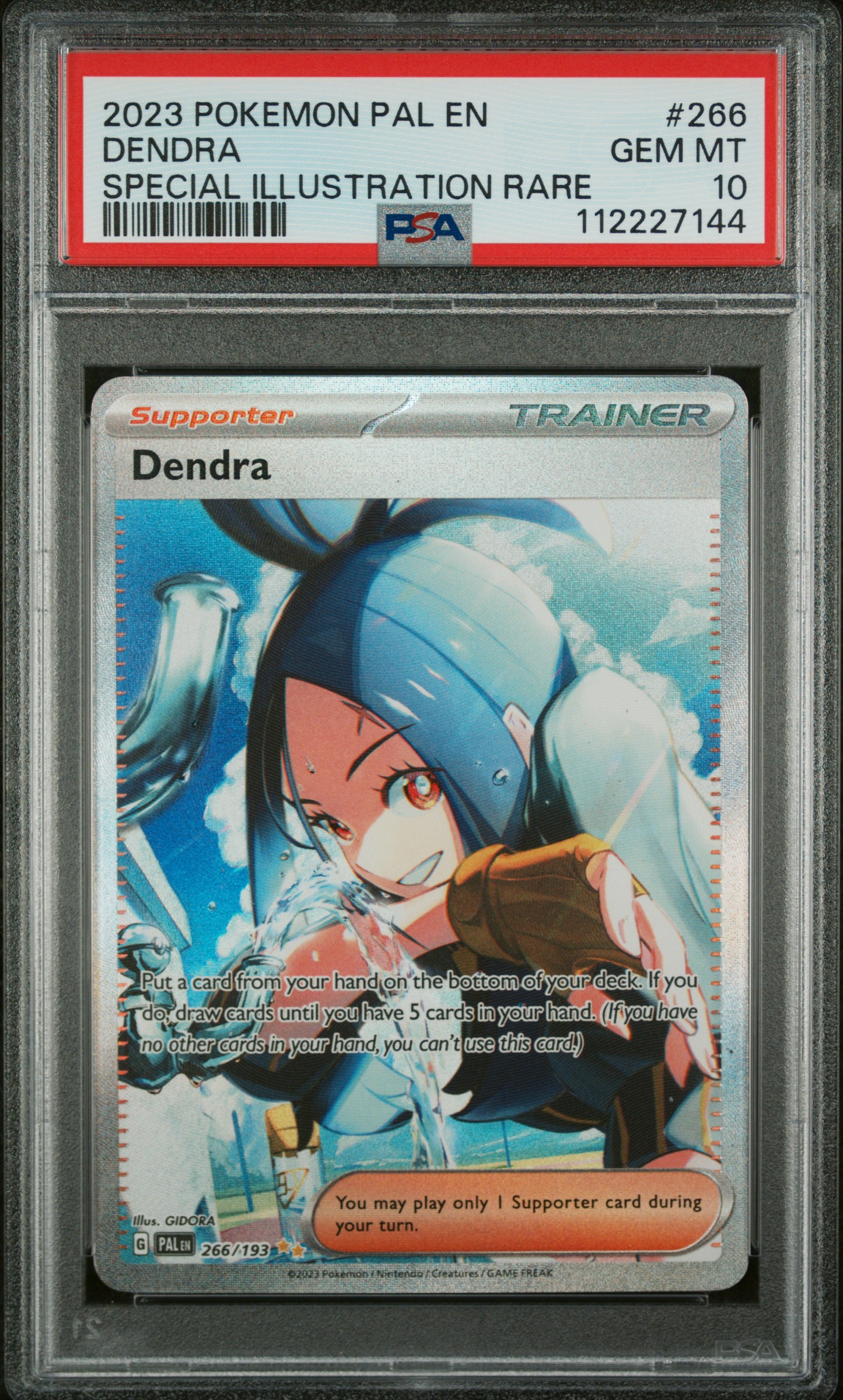 2023 #266 Dendra PSA 10 Pal En-Paldea Evolved