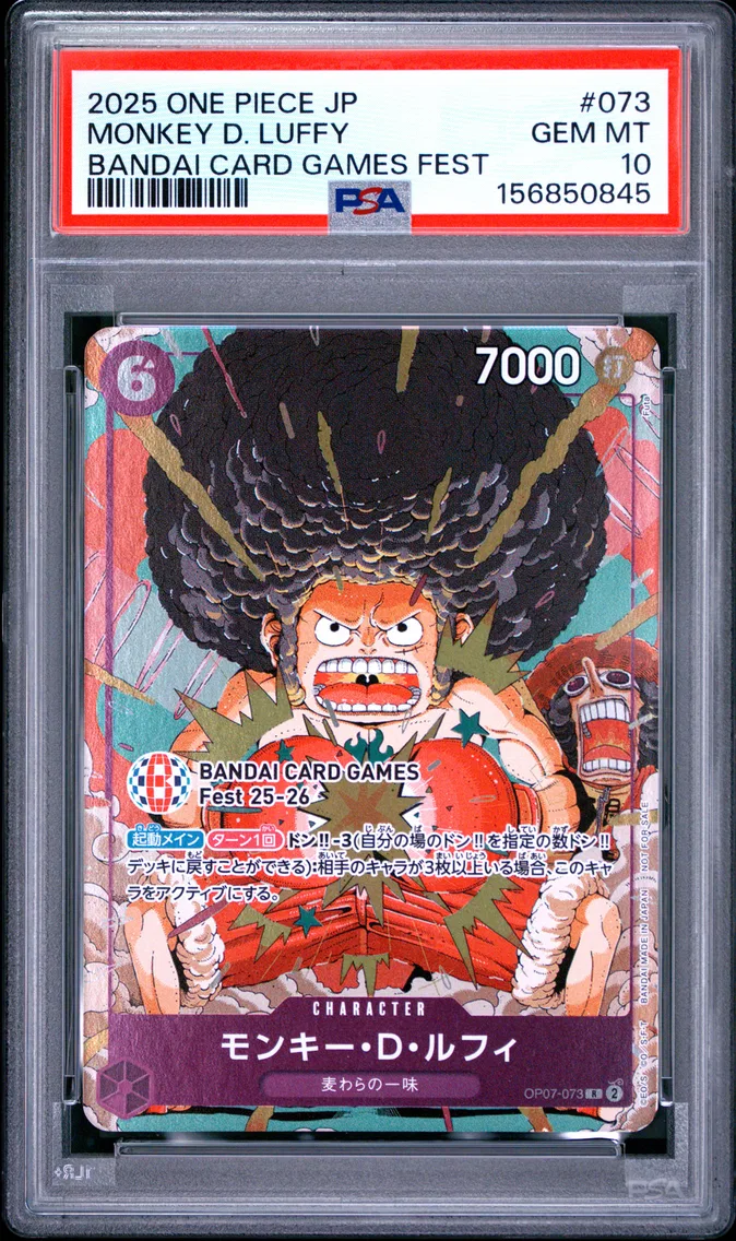 2025 #073 MONKEY D. LUFFY PSA 10 One Piece Japanese Promos