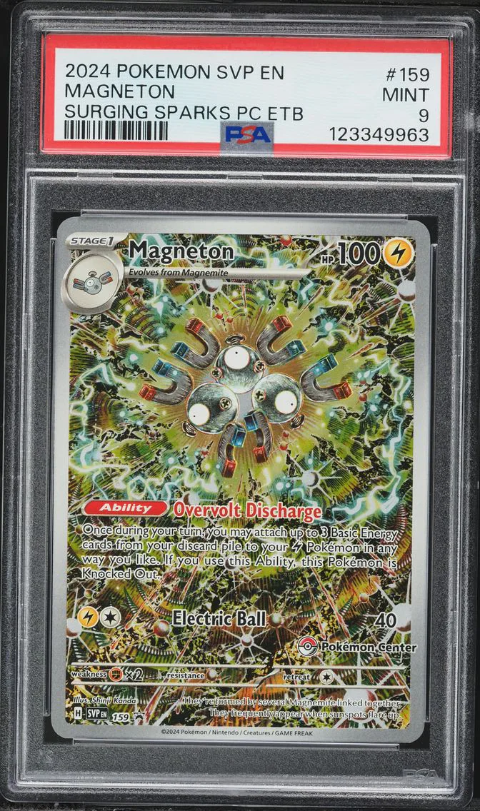 2024 #159 Magneton PSA 9 Svp EN-SV Black Star Promo Pokemon