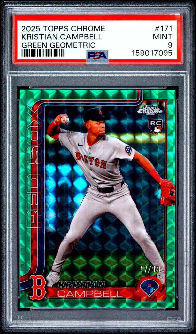 2025 #171 Kristian Campbell PSA 9 Topps Chrome
