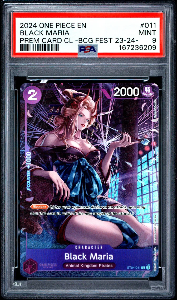 2024 #011 Black Maria PSA 9 One Piece Premium Card Collection -Bandai Card Games Fest 23-24 Edition-