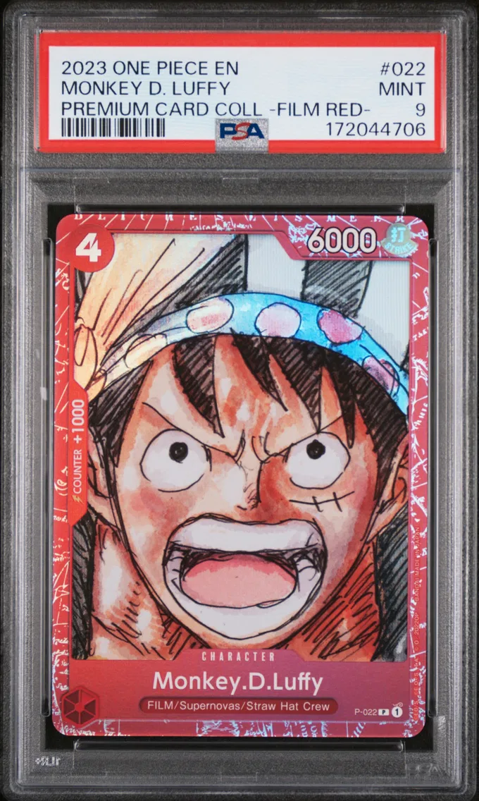 2023 #022 Monkey D. Luffy PSA 9 One Piece Premium Card Collection -One Piece Film Red-