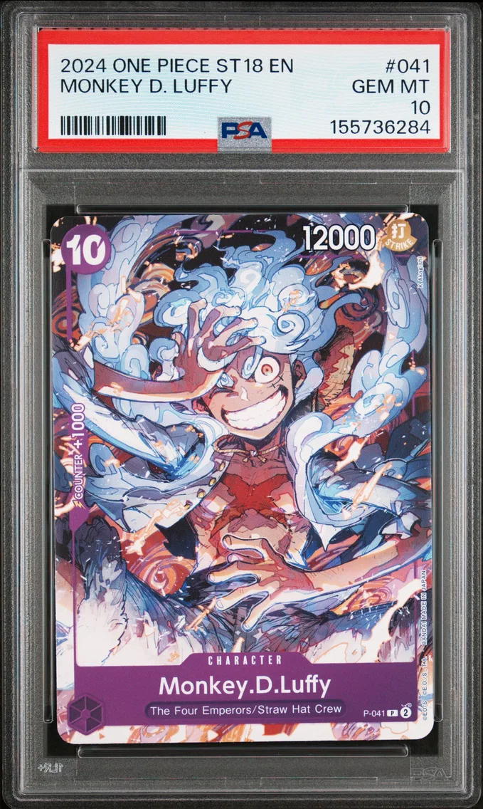 2024 #041 Monkey D. Luffy PSA 10 One Piece Starter Deck ST18-Purple Monkey D. Luffy