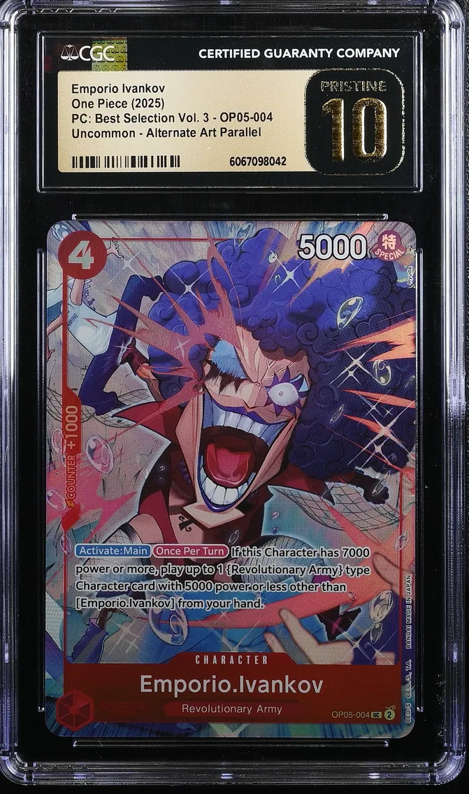 2025 #OP05-004 Emporio Ivankov CGC 10 Pristine Premium Collection Best Selection Vol.3 - English