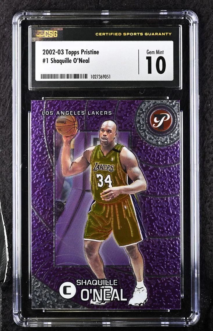 2002 #1 Shaquille O'Neal CGC 10 Topps Pristine