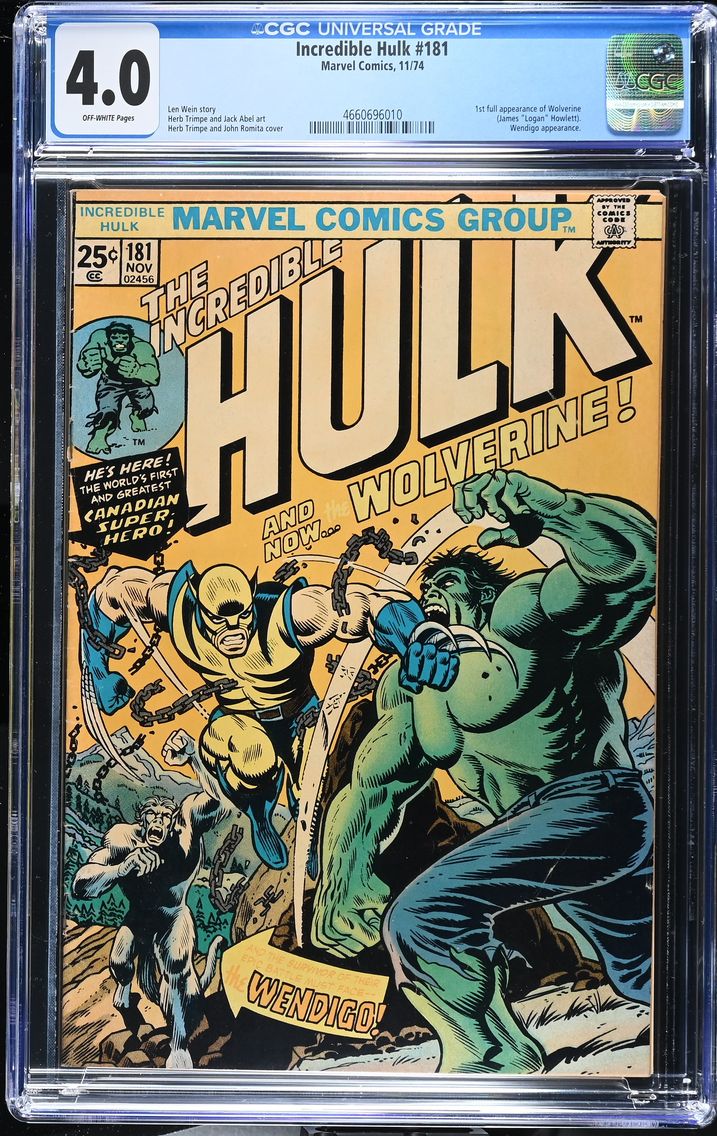 1974 #NA 1974 Incredible Hulk #1