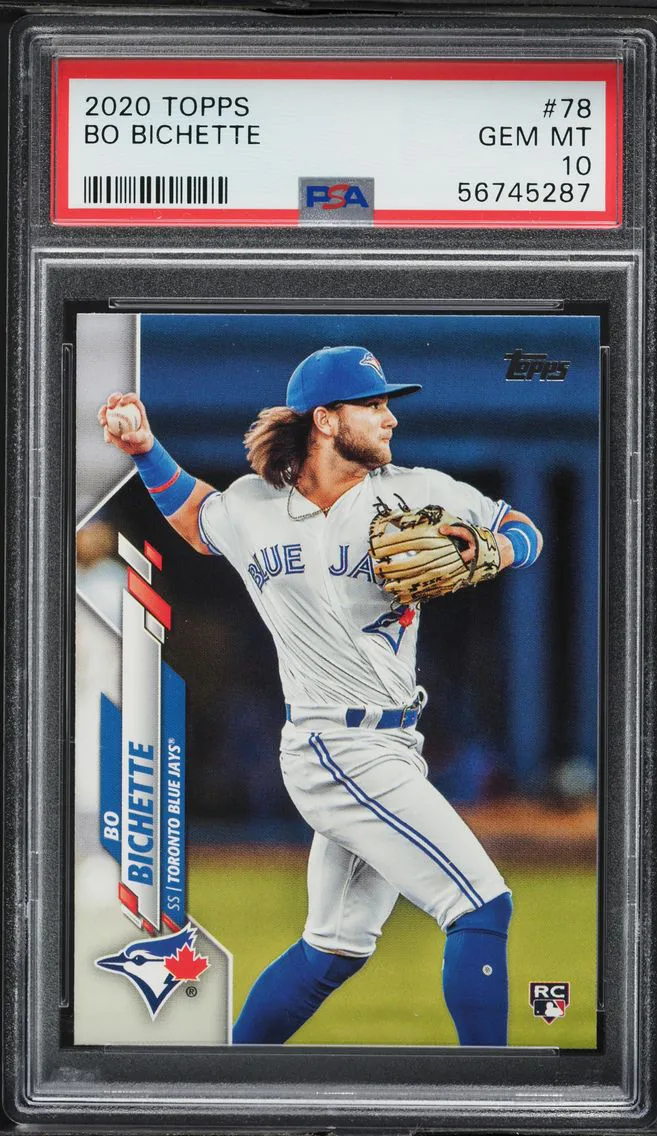 2020 #78 Bo Bichette PSA 10 Topps Baseball