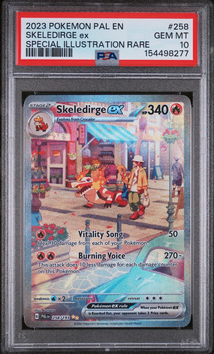 2023 #258 Skeledirge EX PSA 10 Pal EN-Paldea Evolved