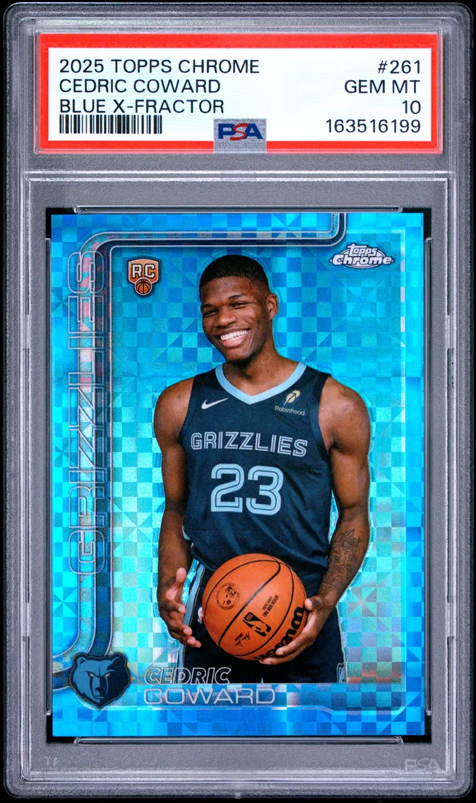 2025 #261 Cedric Coward PSA 10 Topps Chrome