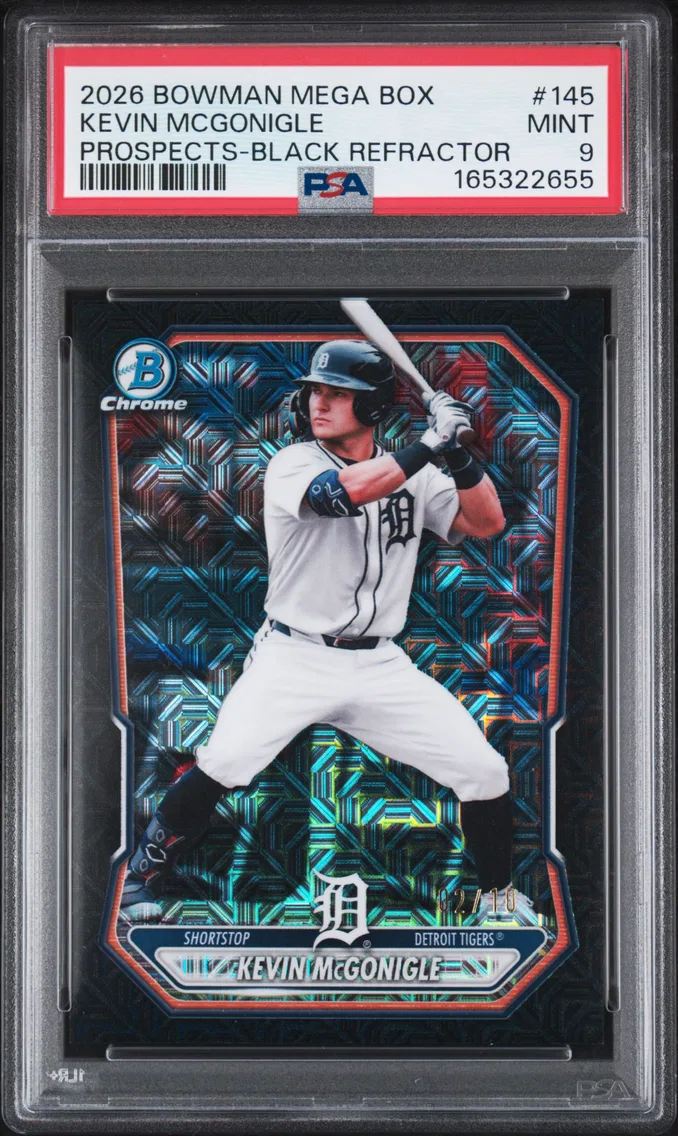 2026 #145 Kevin Mcgonigle PSA 9 Bowman Mega Box Chrome Prospects