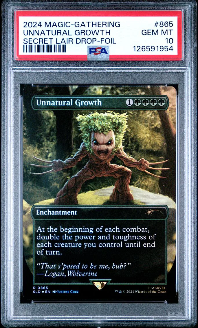 2024 #0865 Unnatural Growth PSA 10 Secret Lair Drop