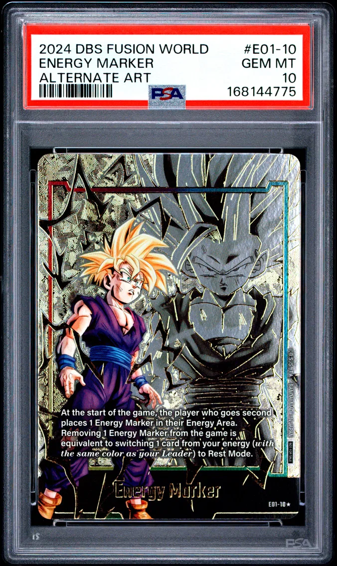 2024 #E01-10 Energy Marker PSA 10 Dragon Ball Super Card Game Fusion World Energy Marker Pack 01