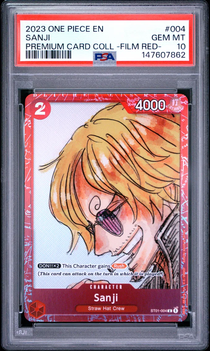 2023 #004 Sanji PSA 10 One Piece Premium Card Collection -One Piece Film Red-