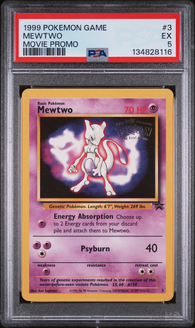 1999 #3 Mewtwo PSA 5 Game Movie