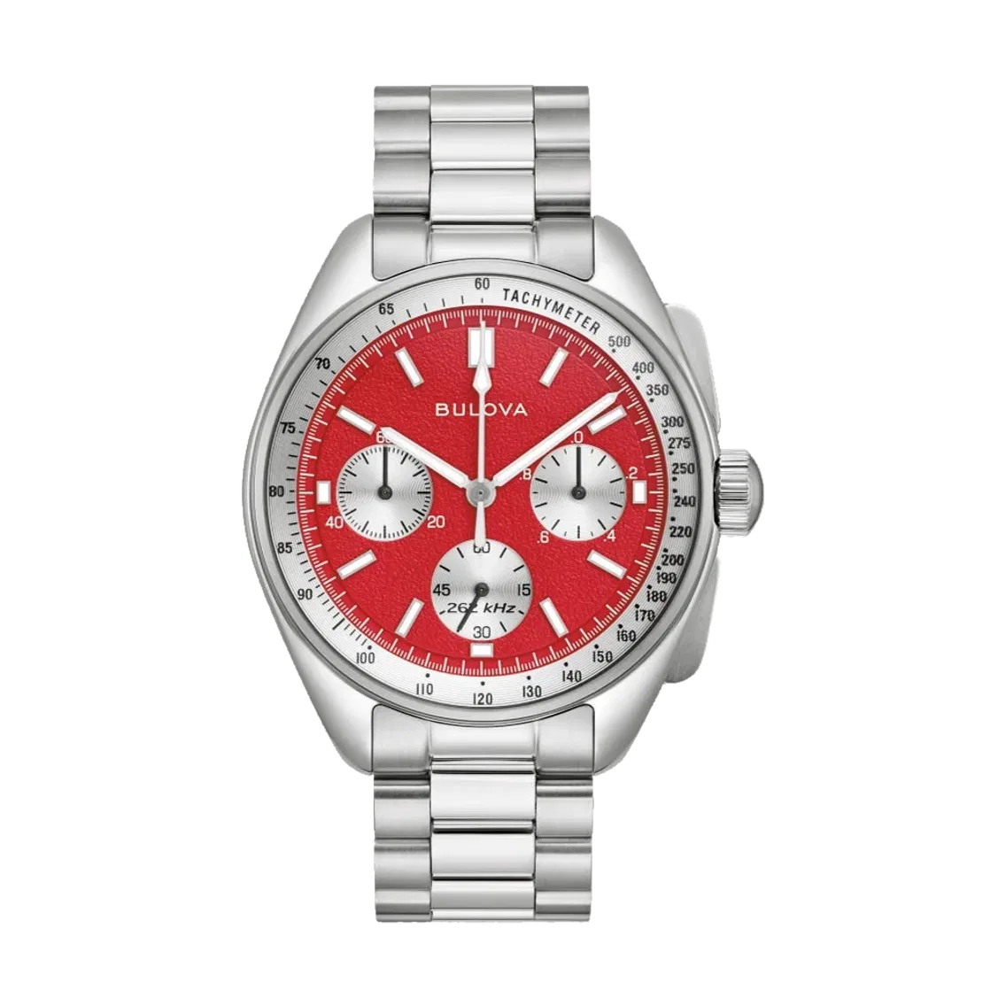Bulova Lunar Pilot "Blood Moon" 43.5mm - Red on Bracelet