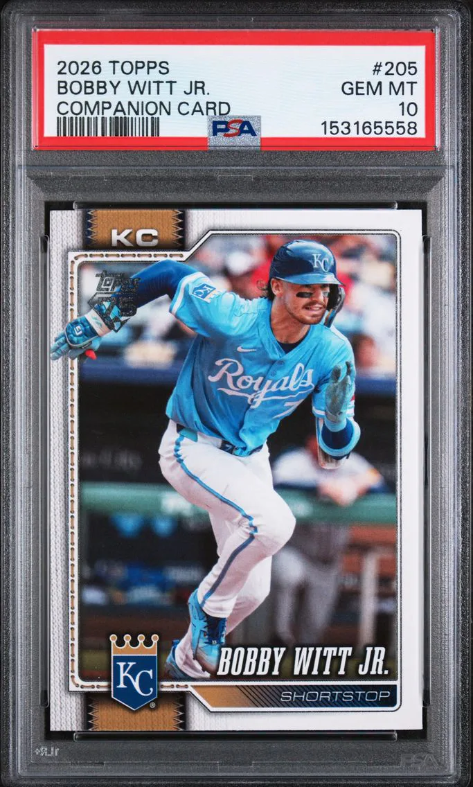 2026 #205 Bobby Witt Jr. PSA 10 Topps