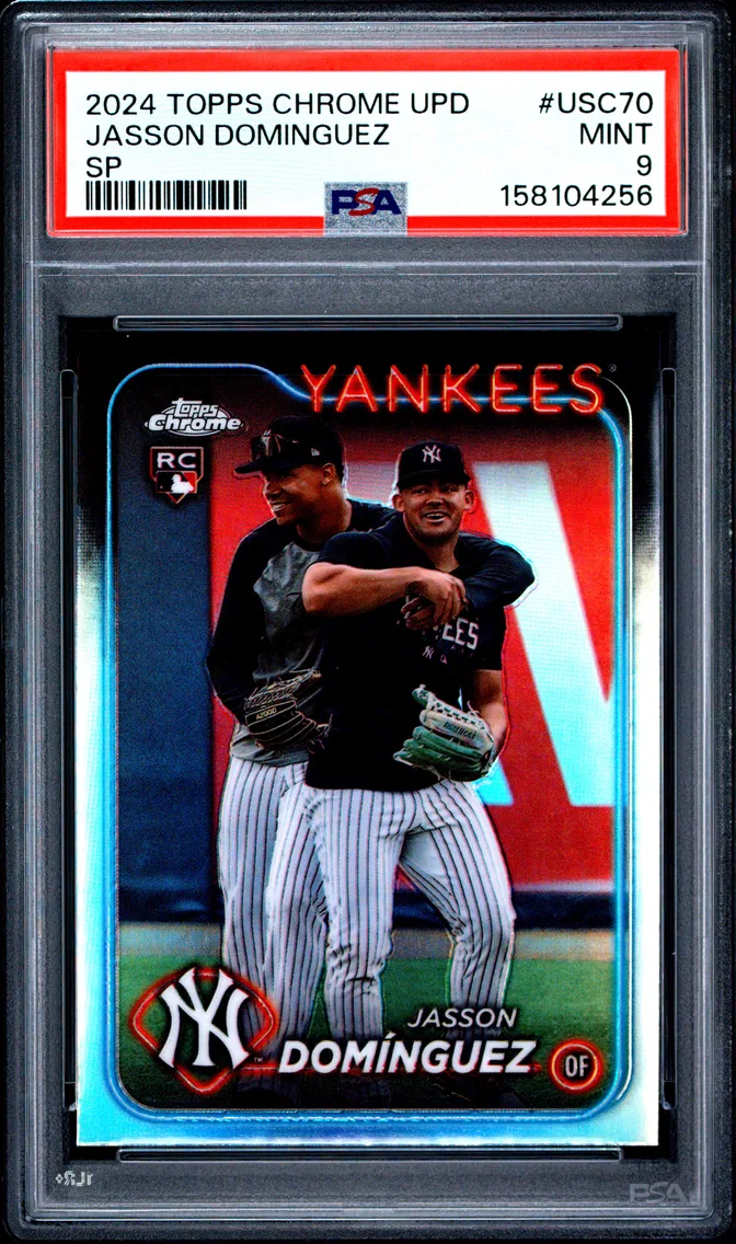2024 #USC70 Jasson Dominguez PSA 9 Topps Chrome Update